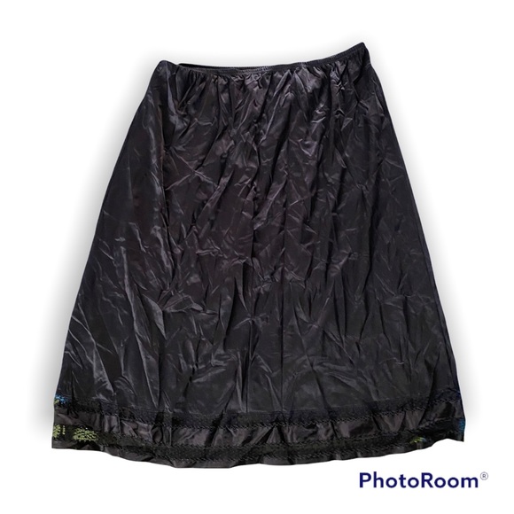 Slip Skirt Black Size Large Kayser - Picture 1 of 6